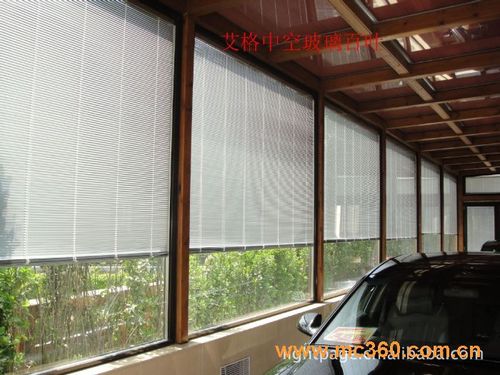 产品 窗 中空窗 > 艾格中空玻璃内置智能百叶窗 百叶窗厂家 玻璃
